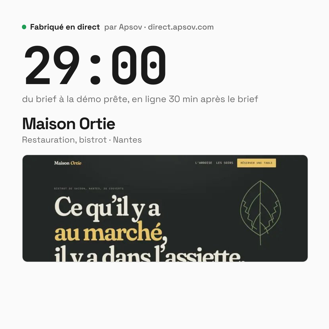 Image carrée : Maison Ortie fabriquée en 29 min